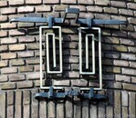 Smeedwerk, vlaggenstokhouder.
<br/>
Gert-Jan Lobbes, 2016